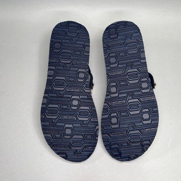 Skechers Cali Mediation Sandals Women's 9 Blue Happy Daisies Toe Post Flip Flops - Picture 10 of 13